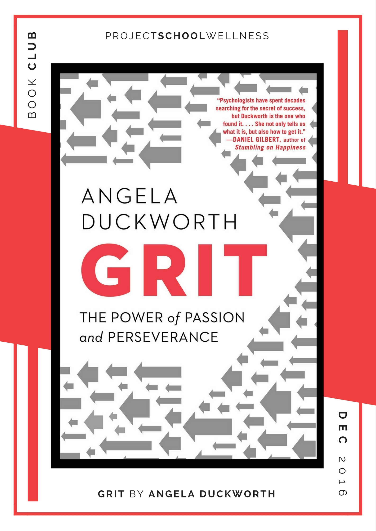 Angela Duckworth, Grit - Project School Wellness' Teacher Book Club, must read books for every teacher!