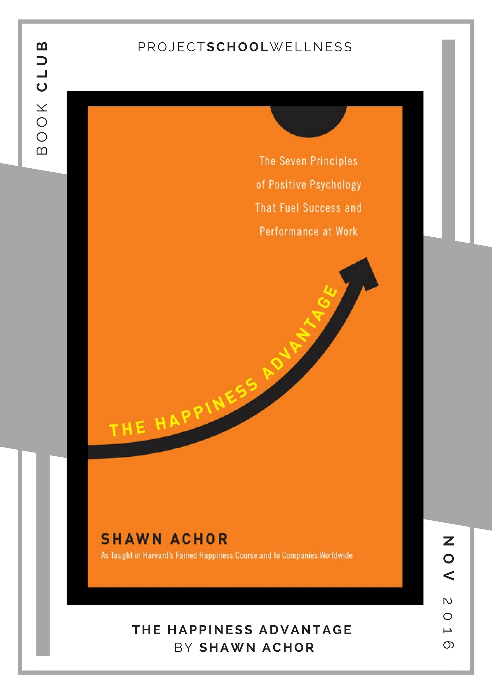 Shawn Achor, The Happiness Advantage - Project School Wellness' Teacher Book Club, must read books for every teacher!